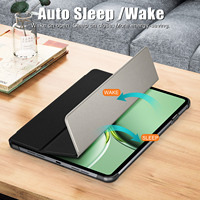 Housse mince pour tablette en cuir PU à trois volets pour OnePlus Pad Pro 12.1
