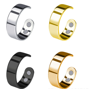 새로운 바이오 마그네틱 링 테라피 클래식 316L 스테인레스 스틸 안티 코골이 링 개인 건강 체중 조절 웨딩 쥬얼리 - Product Image 4