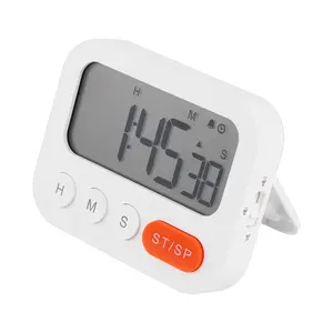 CE jam digital desain baru multifungsi, timer dapur 60 menit dengan desain dudukan yang dapat ditarik timer digital