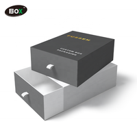 Boîte cadeau rigide pour bijoux, emballage haut de gamme, imperméable, avec pelliculage brillant, revêtement UV, vernissage et impression par transfert.