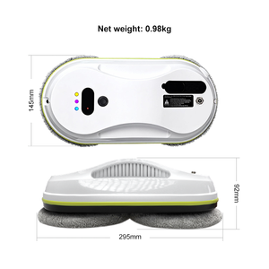 Robot nettoyeur de vitres anti-chute avec planification de trajectoire IA, détection intelligente des bords, protection contre les pannes de courant UPS, lave-vitre intelligent pour la maison - Product Image 5