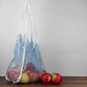 OEM/ODM personalizado de mango largo reutilizable fruta producir bolsas de malla bolsa de red para la compra de comestibles para súper mercados - Product Image 3