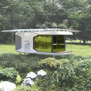 Modernes Tiny Prefab Cabin Hotel büro mit Badezimmer Space Capsule House