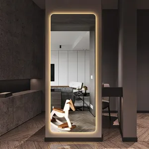Led Full Length Spiegel Smart Badkamer Spiegels Muur Led Kleedkamer Achtergrondverlichting Spiegel Met Licht