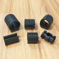 Protège-pieds en plastique antidérapants réutilisables de type ouvert de 12 mm, embouts pour pieds de meubles et protections d'extrémités pour barres d'armature