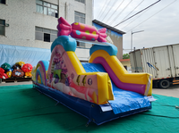 Château gonflable à obstacles et toboggan Donut Candy pour enfant, motif Myrtille, figurine d'action Anime, autres jouets éducatifs, bulle