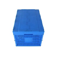 JOIN Industry Tote Caisse pliante Chariot en plastique Camping Expédition Caisse de stockage pliable avec couvercle pour le transport logistique