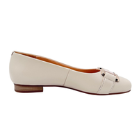 Chaussures plates en cuir plates confortables en cuir véritable 100% personnalisées professionnelles