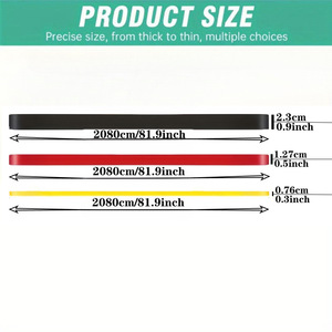 Bandes de résistance robustes 30-60Lbs 15-30Lbs 5-15Lbs, bandes d'exercice élastiques en TPE avec sac de transport pour l'entraînement en force à domicile - Product Image 4