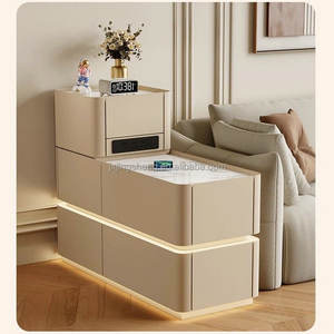 <span class=keywords><strong>Canapé</strong></span> de salon nordique Table d'angle de luxe légère multifonctionnelle Table d'appoint avec plaque de <span class=keywords><strong>roche</strong></span> - Product Image 5