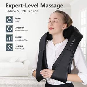 Meistverkaufter Ein-Klick-Start Elektrischer Shiatsu-Knetmassage-Schal Therapie Rücken-Nacken-Massagegerät und Schulter-Nacken-Massagegerät - Product Image 3