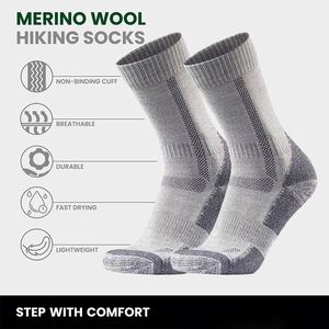 Men Merino <b>Wool</b> <b>Socks</b> Cushioned Trekking Cycling Work Outdoor Hiking Men Sports <b>Socks</b> - Product Image 2