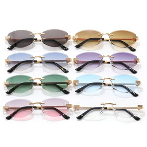 Gafas de Sol Superhot Eyewear 53908 Moda 2024 Retro Ovaladas Sin Montura con Lentes Degradados - Product Image 5