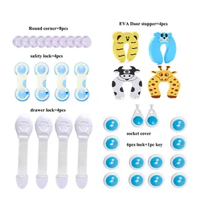 baby Safety Kit baby Corner Protection Baby Safety Cute Animal Security Door Stopper Locks