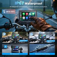 Mini sistema de navegación Universal para motocicleta Ipx7 impermeable 4,3 5 pulgadas navegador Digital Gps Linux para Apple