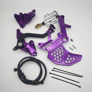 Componente <span class=keywords><strong>CNC</strong></span> Rinforzato FMO per Surron Ultra Bee, Staffa per Doppia Pinza Sinistra e Staffa Freno per Pedane, Accessori Moto - Product Image 5