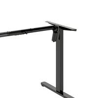Cadre de bureau électrique réglable en hauteur, moteur simple, 2 niveaux, base de bureau assis-debout pour la maison et le bureau
