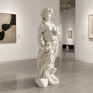 Estatua de Figura Femenina de Mármol de Lujo Personalizada - <span class=keywords><strong>Diosa</strong></span> de la Cosecha Clásica y Atemporal para Proyectos de Paisajismo de Alta Gama - Product Image 4