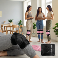 Attelle de genou ajustable en tissu nylon, réutilisable, pour thérapie musculaire par compresse chaude ou froide, récupération post-entraînement, soulagement des gonflements