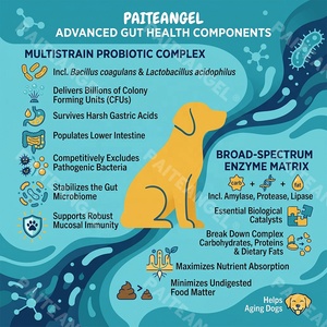 Probiótico en Enzimas para Perros Mayores, Masticable Suave, Salud Intestinal, Digestión, Absorción de Nutrientes, Apoyo a la Flora Intestinal, 120 Unidades, Marca Privada - Product Image 2