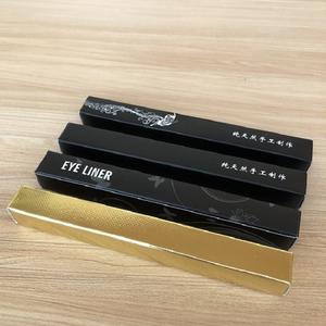 กล่องกระดาษบรรจุภัณฑ์ลิปกลอสอายไลเนอร์แบบเปล่า สีทองดำ ขนาด 15 มม.*145 มม. - Product Image 2