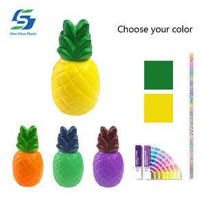 بيع بالجملة مخصص الأناناس الإجهاد الكرة بو رغوة واقعية مطبوعة شعار القلق الصيف موضوع الترويجية هدية الإغاثة - Product Image 3