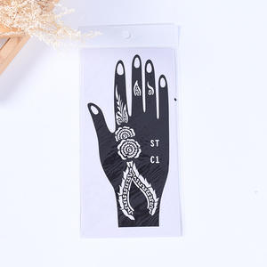 Nouvel arrivage, pochoir au <span class=keywords><strong>henné</strong></span> indien et népalais, Semi-Permanent, modèle de paume, peinture à jet d'encre, Art corporel - Product Image 3