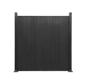 Clôture d'intimité moderne en bois composite imperméable à l'eau, panneau de clôture décoratif avec poteau en <span class=keywords><strong>aluminium</strong></span> - Product Image 4