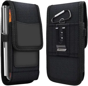 बहुउद्देशीय कैनवास बेल्ट पाश के साथ खड़ी स्मार्टफोन पाउच सेल फोन पिस्तौलदान पाउच बैग बेल्ट पाउच के लिए पुरुषों, iphone के लिए 12 मामले