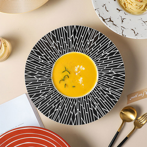 <span class=keywords><strong>Assiette</strong></span> creuse en céramique de 11 pouces, design nordique, pour restaurant, personnalisable, pour pâtes, vaisselle - Product Image 6