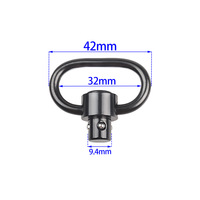 Promo Terbatas! Dudukan Senapan Aluminium Heavy Duty Sistem Lepas Cepat Tombol Tekan QD Sling Swivel Ringan