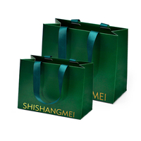 Sacs en papier cadeau de luxe avec logo personnalisé en feuille d'or, emballages de magasin, matériaux recyclés pour bijoux, vêtements de mariage, chaussures