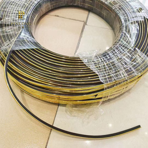 Pinlong đồ nội thất nhựa bảng cạnh dải dải cho sofa trang trí dải nhựa với keo Gol & Rose-Gold & bạc màu - Product Image 2