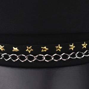 Boina de Moda Británica 2025 con Estrella de Cinco Puntas, Gorra de Capitán con Cadena y Visera de PU, Tendencia Primavera-Otoño - Product Image 4