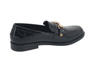 YL3560 Venta al por mayor Zapatos femeninos Retro Horse Bit Hebilla Borla Chunky Bottom Lady PVC Mocasines Zapatos de lluvia - Product Image 4