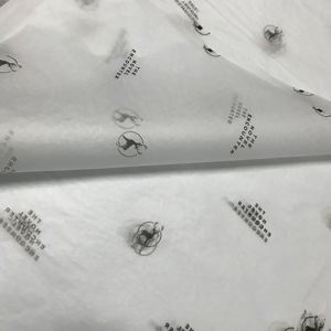 للبيع بالجملة خالية من الأحماض ورق تغليف هدايا أبيض أو أسود ورق مناديل قطنية حريرية رقيقة بشعار مخصص - Product Image 2