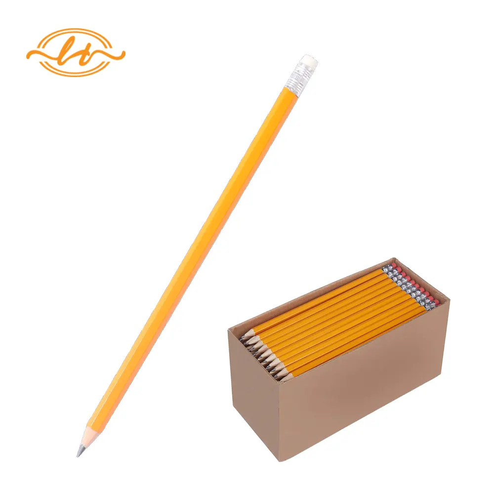 Amazon Basics #2 HB鉛筆-144個のプラスチックケース入りバルクイエロープラスチック鉛筆の箱