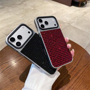 Funda para iPhone 15 con Pedrería Fijada Firmemente, Proceso de Galvanoplastia Multicapa, Carcasa Rígida de <span class=keywords><strong>PC</strong></span> Duradera, Parte Trasera Adornada con Joyas - Product Image 5