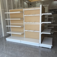 Système d'étagères métalliques de qualité supérieure, étagères de magasin, étagères de présentation, rayonnages de supermarché, étagères gondoles, rayonnages de supermarché