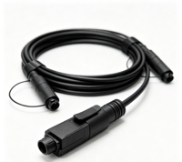 Cordon de brassage fibre optique étanche FTTH double OptiTap compatible G657A2 LSZH Simplex IP68 OD:3.0mm/5.0mm longueur personnalisée