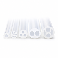 Tube en silicone médical transparent souple et flexible, en caoutchouc de silicone vulcanisé au platine, vente en gros