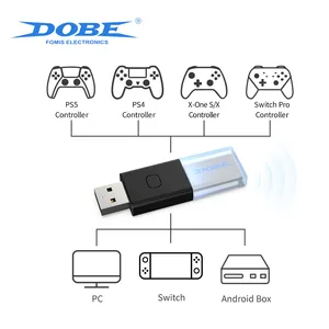 DOBE kablosuz alıcı ile çalışır PS4/PS5/Xbox One S/anahtarı Pro gamepad; uygun anahtarı/PC/buhar/Android TV kutusu