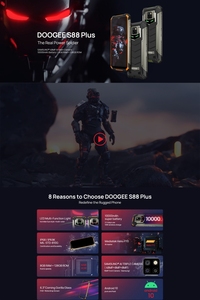 Oferta: Teléfono Resistente <span class=keywords><strong>Doogee</strong></span> <span class=keywords><strong>S88</strong></span> <span class=keywords><strong>Plus</strong></span> de 10000 mAh, 8 GB + 128 GB, Desbloqueo por Huella Dactilar, Pantalla de 6.3 Pulgadas, 4G, Android, Octa Core - Product Image 2