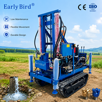 Machine de forage de puits d'eau sur chenilles personnalisée, 200 m, pour les projets de construction et de forage de nappes phréatiques
