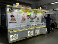 Grande machine à griffes de jeu d'arcade pour cadeaux et prix, pour 2 joueurs, vente en gros d'usine, économique, pour intérieur