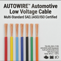 Kabel Otomotif SAE JASO ISO Standar TXL GXL AVS AVSS FLRY-A FLRY-B Berinti Banyak PVC 12V/24V untuk Harness
