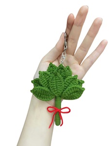Porte-clés en <span class=keywords><strong>feuille</strong></span> de pomelo tissé à la main avec texture de fil simulée, en forme de <span class=keywords><strong>feuille</strong></span>, pour sac à dos, téléphone portable, accessoires de voiture - Product Image 6