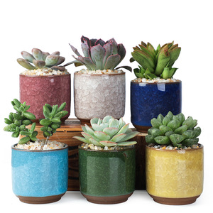 Mini pots en céramique nordiques écologiques au design de Noël pour la décoration du jardin et de la maison, jardinières personnalisées émaillées - Product Image 3
