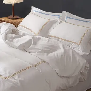 Twin Fitted Sheet Embroidery Luxury Bedding Sets Bed Sheet Brand Microfiber High Quality Bedding Sets