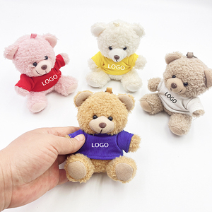 Mini oso de peluche suave, llavero de juguete, oso de peluche pequeño con camiseta de diferentes colores, oso de peluche, juguetes suaves de peluche para regalo de niños - Product Image 2